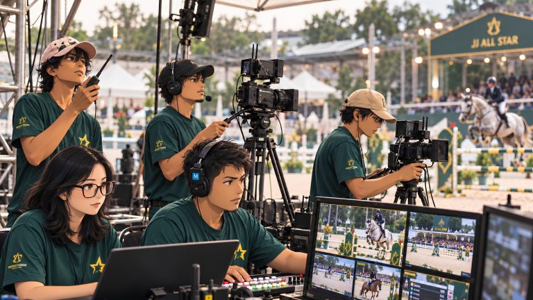 Tim i Creative Production untuk JJ All Star 2026 live streaming di JJ Riding School Depok